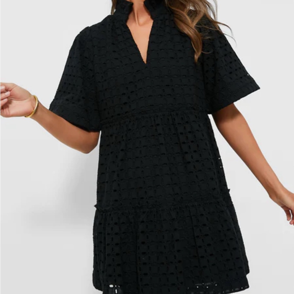Tuckernuck Black Eyelet Crawford Dress